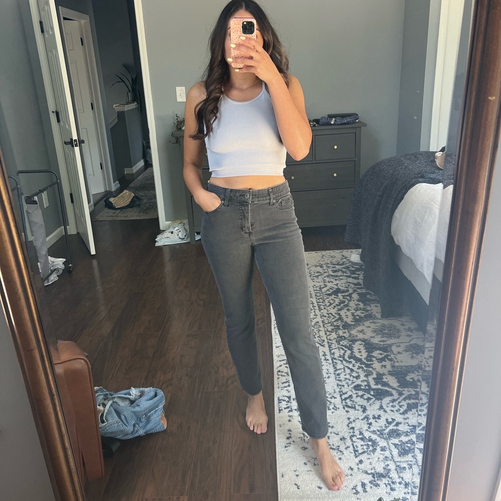Super Stretchy High Rise Jeans Straight Leg